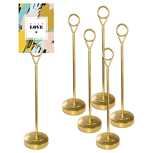 5pcs Ringklammern Kartenhalter Fotohalter Clip, Menühalter für Tische, Reserved Schilder für Tische Hochzeitstisch Namenskarten Memo-Halter von dordol