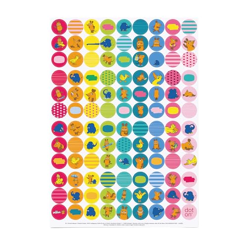 dot on Klebepunkte mit der Maus 20 mm | 107 Sticker | perfekt als Ergänzung für alle dot on Kalender | Aufkleber Klebepunkte dots Planen Organisation Motivation Dekoration Sendung mit der Maus dot on Klebepunkte mit der Maus 20 mm | 107 Sticker | perfekt als Ergänzung für alle dot on Kalender | Aufkleber Klebepunkte dots Planen Organisation Motivation Dekoration Sendung mit der Maus von dot on