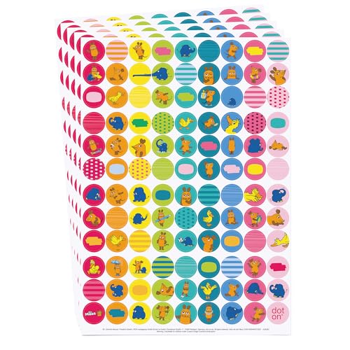 dot on Klebepunkte mit der Maus 20 mm | 535 Sticker | perfekt als Ergänzung für alle dot on Kalender | Aufkleber Klebepunkte dots Planen Organisation Motivation Belohnung Sendung mit der Maus dot on Klebepunkte mit der Maus 20 mm | 535 Sticker | perfekt als Ergänzung für alle dot on Kalender | Aufkleber Klebepunkte dots Planen Organisation Motivation Belohnung Sendung mit der Maus von dot on
