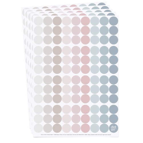 dot on Klebepunkte nordic 20 mm | 535 Sticker | perfekt als Ergänzung für alle dot on Kalender | Aufkleber Klebepunkte dots Planen Organisation Motivation Dekoration (5) von dot on