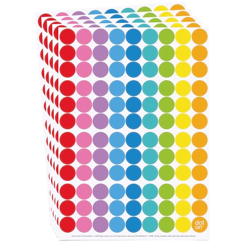 dot on Klebepunkte rainbow 20 mm | 535 Sticker | perfekt als Ergänzung für alle dot on Kalender | Aufkleber Klebepunkte dots Planen Organisation Motivation Dekoration dot on Klebepunkte rainbow 20 mm | 535 Sticker | perfekt als Ergänzung für alle dot on Kalender | Aufkleber Klebepunkte dots Planen Organisation Motivation Dekoration von dot on