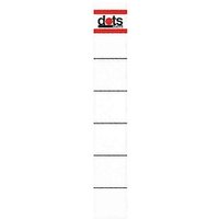 10 dots Einsteck-Rückenschilder weiß für 5,0 cm Rückenbreite 10 dots Einsteck-Rückenschilder weiß für 5,0 cm Rückenbreite von dots