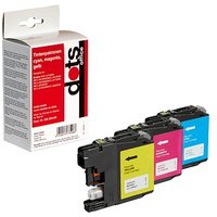 dots cyan, magenta, gelb Druckerpatronen kompatibel zu brother LC125XLRBWBP , 3er-Set dots cyan, magenta, gelb Druckerpatronen kompatibel zu brother LC125XLRBWBP , 3er-Set von dots