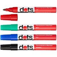 dots Permanentmarker farbsortiert 1,5 - 3,0 mm, 4 St. von dots