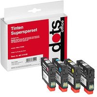 dots schwarz, cyan, magenta, gelb Druckerpatronen kompatibel zu EPSON T1636XL, 4er-Set dots schwarz, cyan, magenta, gelb Druckerpatronen kompatibel zu EPSON T1636XL, 4er-Set von dots