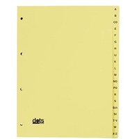 dots Ordnerregister Vollformat A-Z gelb 20-teilig, 5 Satz von dots