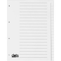 dots Ordnerregister Vollformat blanko weiß 20-teilig, 5 Satz von dots