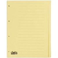 dots Ordnerregister DIN A4 Vollformat blanko gelb 20-teilig, 5 Satz von dots