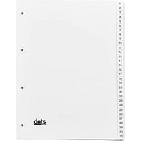dots Ordnerregister Vollformat 1-31 weiß 31-teilig, 5 Satz dots Ordnerregister Vollformat 1-31 weiß 31-teilig, 5 Satz von dots