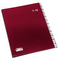 dots Pultordner 1-12, Jan.-Dez. rot von dots