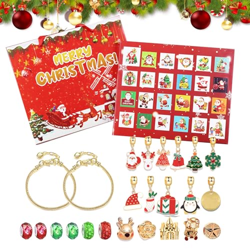 Weihnachts Adventskalender, Halloween Calendar 2025, 24 Teiliges Weihnachts Adventskalender Perlenset, Weihnachtskalender Armbandset, Für Mädchen Und Teenager Weihnachts Adventskalender, Halloween Calendar 2025, 24 Teiliges Weihnachts Adventskalender Perlenset, Weihnachtskalender Armbandset, Für Mädchen Und Teenager von doyandader