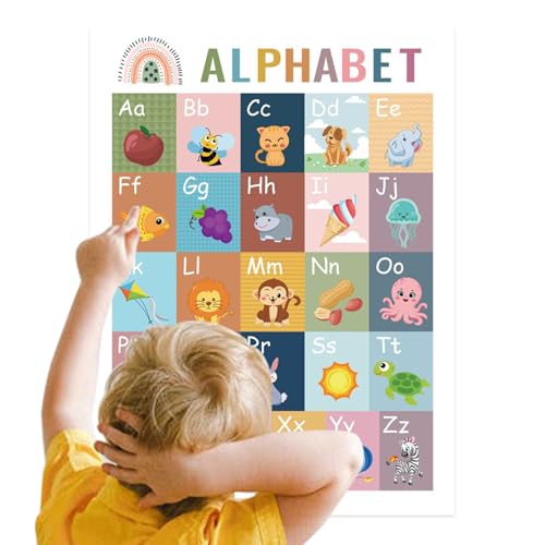 doyandader Lernposter – Klassenzimmer-Lerntafel, interaktives Boho-Stil, Tafel-Diagramm-Set für Mädchen, Vorschüler, Zuhause, Reisen, Zuhause, Spielzeit, Entwicklungsfähigkeiten, , Schule von doyandader