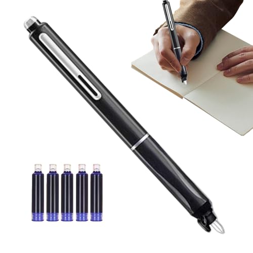 doyandader Retractable Fountain Pen, Füllfederhalter Einziehbar, Füllfederhalter Zum Schreiben, Dianshi Space Cabin Press Pen, Smooth Writing No Leaking, Für Kalligraphie Zeichnen Journaling doyandader Retractable Fountain Pen, Füllfederhalter Einziehbar, Füllfederhalter Zum Schreiben, Dianshi Space Cabin Press Pen, Smooth Writing No Leaking, Für Kalligraphie Zeichnen Journaling von doyandader