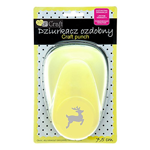 dpCraft Motivstanzer Motivlocher Papierstanzer Stanzer Locher 7,5 CM RENTIER von dpCraft