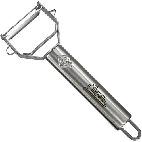 DR. EMKUS Super Schäler - Universal Sparschäler, Gemüseschneider mit geschärftem Ausstecher, Edelstahlklinge DR. EMKUS Super Schäler - Universal Sparschäler, Gemüseschneider mit geschärftem Ausstecher, Edelstahlklinge von dr.emkus