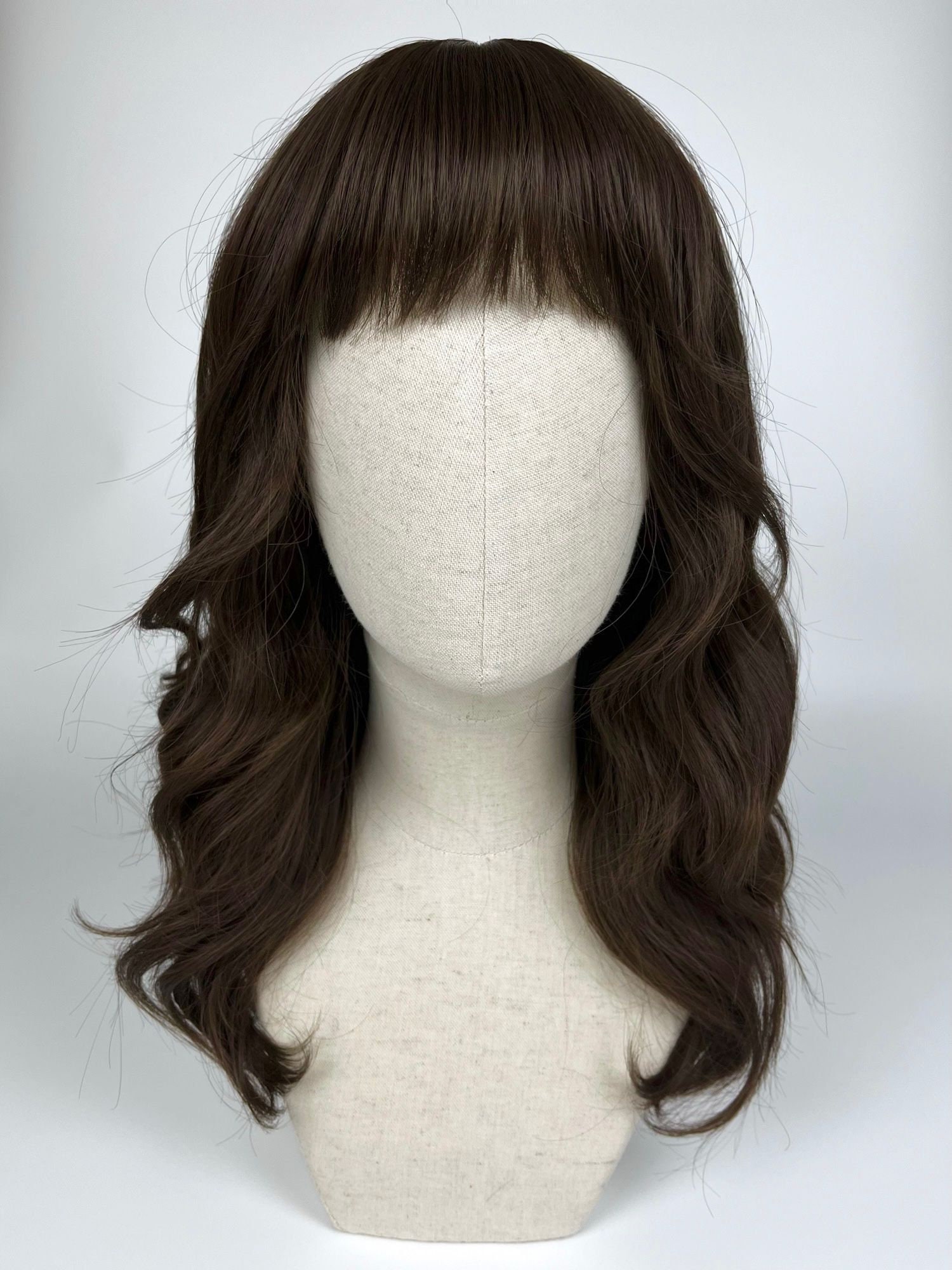 Easy Wear Wig/ Glueless/Natürliche Perücke The Cedar Maid Pony - Fringe Styling Dark Brown #beachwaves #bob #pony #fringe #glueless von dragmaiditup
