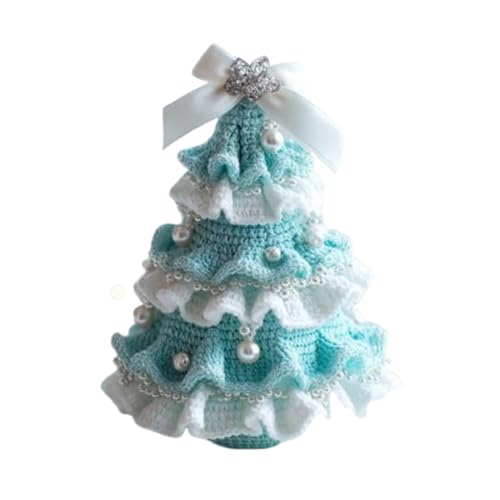 drburpily DIY Weihnachtsset – handgefertigtes Weihnachtsset, Weihnachtsfarbset enthält Garn, Perlen, Anleitung, Weihnachtsgeschenke, blau und weiß von drburpily