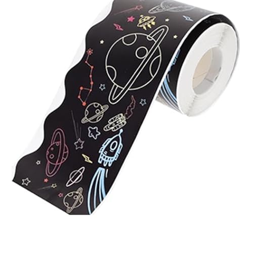 drburpily Schwarze, rotierende Aufkleber, superstarker Klebstoff, langlebig, für Tafeln, dekorative Ränder im Klassenzimmer. drburpily Schwarze, rotierende Aufkleber, superstarker Klebstoff, langlebig, für Tafeln, dekorative Ränder im Klassenzimmer. von drburpily