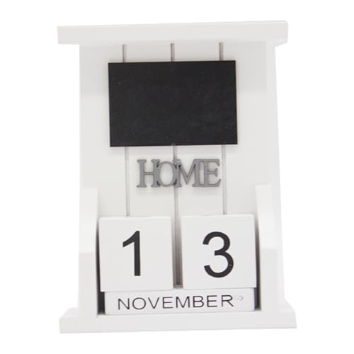drburpily Vintage Nostalgie Retro Holz Kalender für Home Decor Kalender Datum Lange Kalender Erinnerung Holz Pastoralen Desktop, Typ+4 von drburpily
