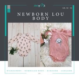 Newborn-Body und Wickelbody Lou von drei eMs