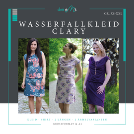 Wasserfallkleid/Shirt Clary von drei eMs