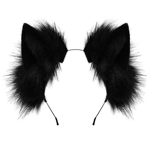 dressfan Katzenohren Haarreif Niedlich Katze kostüm Verkleidung Zubehör,Damen & Mädchen Party Neko Stirnband Cosplay Kostüm Accessoire zu Karneval & Fasching & Halloween,Schwarz dressfan Katzenohren Haarreif Niedlich Katze kostüm Verkleidung Zubehör,Damen & Mädchen Party Neko Stirnband Cosplay Kostüm Accessoire zu Karneval & Fasching & Halloween,Schwarz von dressfan