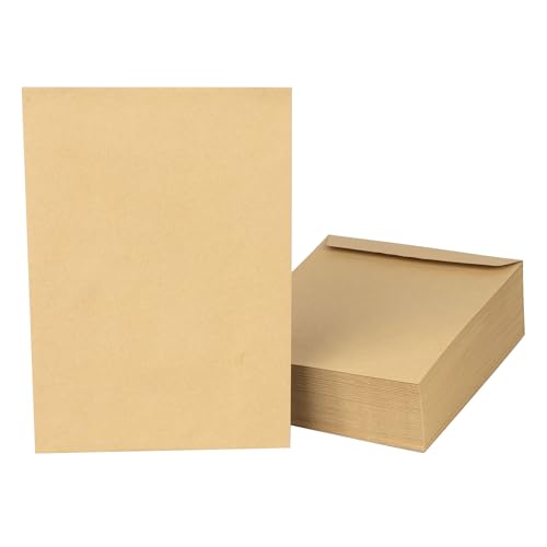500 Stück C5 Versandtasche 90 g/m² Materialstärke, Haftklebestreifen, Versandkuvert Verpackung, braune Versandtasche von druck.de