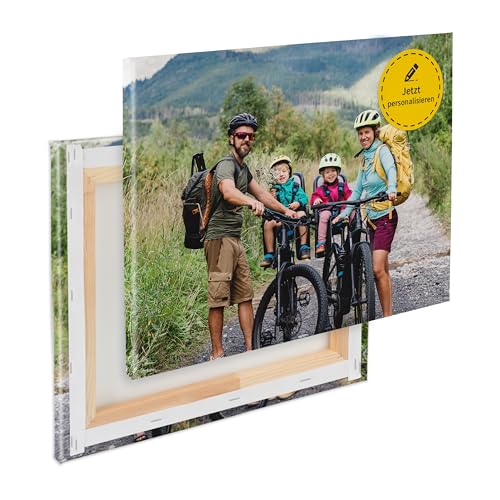 Dein persönliches Foto auf Keilrahmen individuell bedruckt, bespannter 2cm Holzrahmen, kratzfestes 280g Canvas Leinwand Material (200B x 150H cm - Querformat) von druck.de