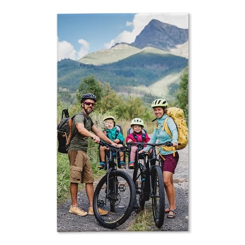 Dein persönliches Foto auf Keilrahmen individuell bedruckt, bespannter 2cm Holzrahmen, kratzfestes 280g Canvas Leinwand Material (30B x 50H cm - Hochformat) von druck.de