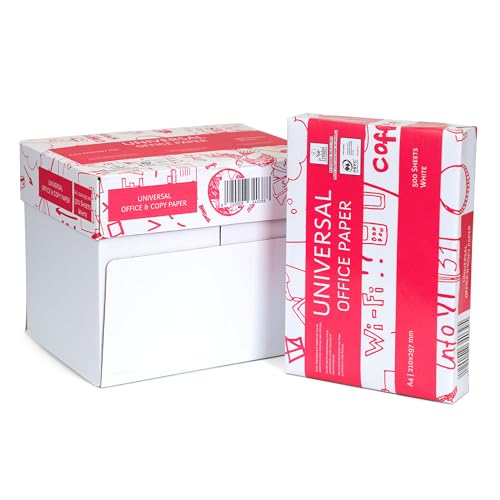 druck.de Druckerpapier DIN A4 Kopierpapier 80g/m² 2500 Blatt (5x 500 Blatt) - Hochwertiges Druckerpapier Weiß für Zuhause, Büro & Home Office, ideal für Tintenstrahl- und Laserdrucker, 5er Pack druck.de Druckerpapier DIN A4 Kopierpapier 80g/m² 2500 Blatt (5x 500 Blatt) - Hochwertiges Druckerpapier Weiß für Zuhause, Büro & Home Office, ideal für Tintenstrahl- und Laserdrucker, 5er Pack von druck.de