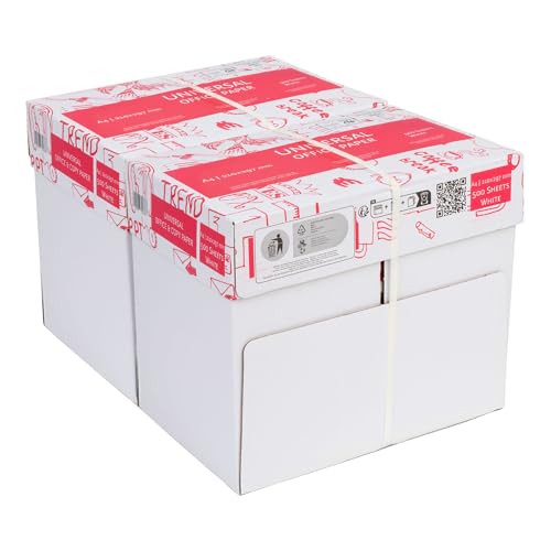 Premium Druckerpapier DIN A4 – 5.000 Blatt (2 x 5 x 500 Blatt) – Weißes Universal Mehrzweck Kopierpapier, CIE Weiße 160 – PEFC Siegel - Ideal für Büro und Heim (2 Kartons | 5.000 Blatt) von druck.de