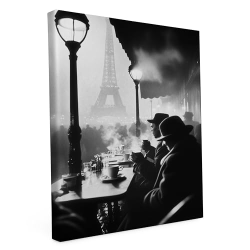druck.de Leinwand Bild Keilrahmen Medium, Paris seinerzeit, 40x60 cm Schwarzweiss Fotografie Wohnzimmer Wanddeko Decor Deko Zimmer Wandbilder Aesthetic Room Modern Fotogeschenke - Schwarz und weiß druck.de Leinwand Bild Keilrahmen Medium, Paris seinerzeit, 40x60 cm Schwarzweiss Fotografie Wohnzimmer Wanddeko Decor Deko Zimmer Wandbilder Aesthetic Room Modern Fotogeschenke - Schwarz und weiß von druck.de