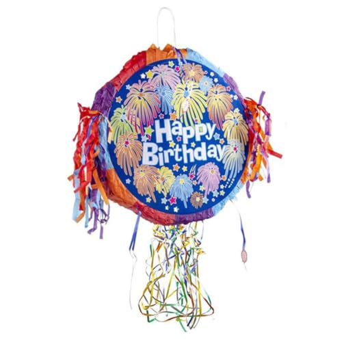 Piñatas Party Pinata Alles Gute zum Geburtstag Pinata Ziehen Sie String für Kindergeburtstagsfeiern und Urlaubspartydekorationen von dsbdrki