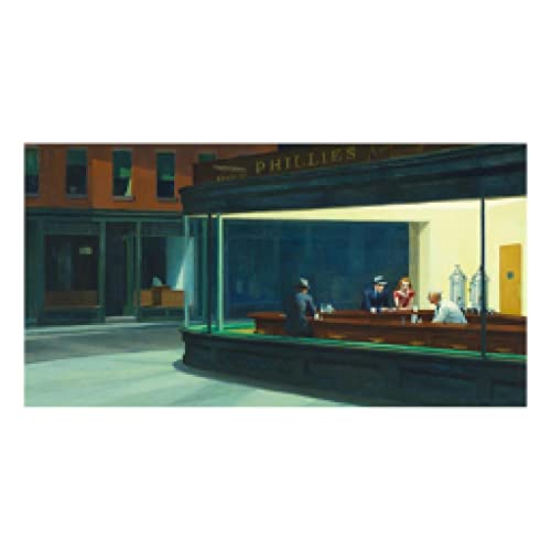 Berühmte Malerei Nachtschwärmer Druck auf Leinwand Malerei Kunst Poster und Drucke Wandkunst Bilder für Wohnzimmer Wohnkultur 50x100cm Rahmenlos Berühmte Malerei Nachtschwärmer Druck auf Leinwand Malerei Kunst Poster und Drucke Wandkunst Bilder für Wohnzimmer Wohnkultur 50x100cm Rahmenlos von dsdsgog