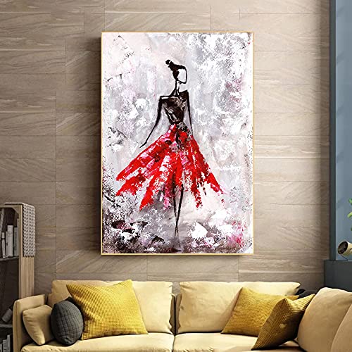 Bunte Dance Girl Malerei Abstrakte Leinwand Kunst Poster und Drucke Wandbilder Modern für Wohnzimmer Schlafzimmer Wohnkultur 70x100cm Rahmenlos Bunte Dance Girl Malerei Abstrakte Leinwand Kunst Poster und Drucke Wandbilder Modern für Wohnzimmer Schlafzimmer Wohnkultur 70x100cm Rahmenlos von dsdsgog