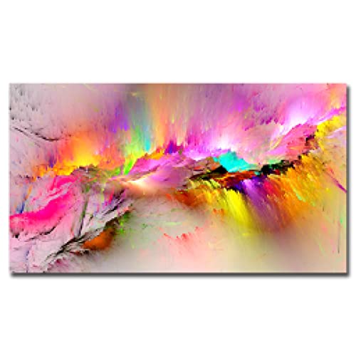 Moderne abstrakte bunte Kunst Leinwand Kunstdruck Malerei Poster und Druck Wandkunst Bild für Wohnzimmer Dekoration 80 x 160 cm rahmenlos Moderne abstrakte bunte Kunst Leinwand Kunstdruck Malerei Poster und Druck Wandkunst Bild für Wohnzimmer Dekoration 80 x 160 cm rahmenlos von dsdsgog