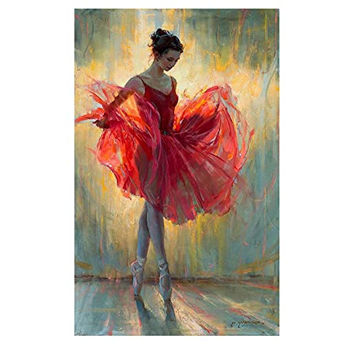 dsdsgog Elegante Balletttänzerin Mädchen Leinwand Malerei Roter Rock Ballerina Poster und Drucke Wandkunst Bilder Wohnzimmer Wohnkultur 35x50cm Rahmenlos dsdsgog Elegante Balletttänzerin Mädchen Leinwand Malerei Roter Rock Ballerina Poster und Drucke Wandkunst Bilder Wohnzimmer Wohnkultur 35x50cm Rahmenlos von dsdsgog