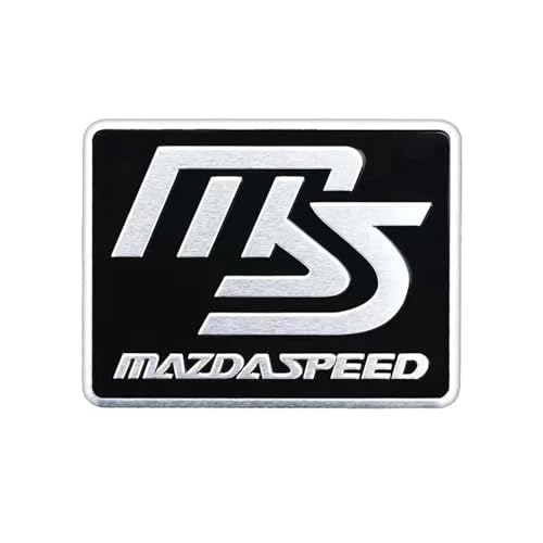 dsetryj Auto Emblem, für Mazda 3 6 CX-3 CX-5 GJ GL BK Axela Demio RX-8 MS 5 7 Aufkleber Abzeichen Buchstaben embleme Zeichen Badge Sticker selbstklebend Zubehör,B von dsetryj