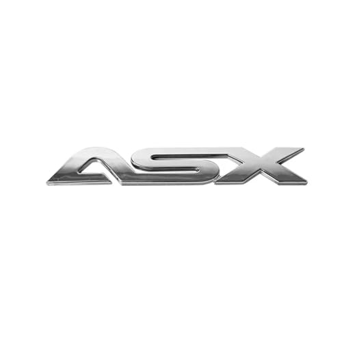 dsetryj Auto Emblem, für Mitsubishi ASX Aufkleber Abzeichen Buchstaben embleme Zeichen Badge Sticker selbstklebend Zubehör,A von dsetryj