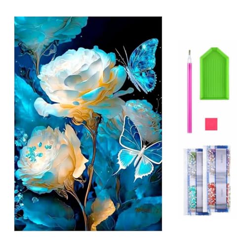 duisoad Diamantmalerei für Erwachsene, Blumen, Diamond Painting 5D Diamant, Strass, Kreuzstich, Kristall, Malerei für Wände, Basteln, Heimdekoration, 30 x 40 cm duisoad Diamantmalerei für Erwachsene, Blumen, Diamond Painting 5D Diamant, Strass, Kreuzstich, Kristall, Malerei für Wände, Basteln, Heimdekoration, 30 x 40 cm von duisoad