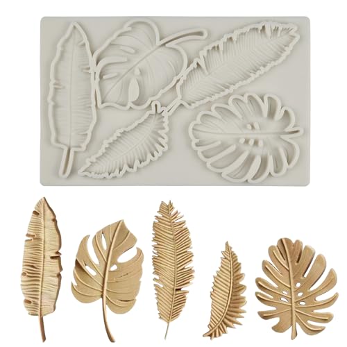 duisoad Silikonform Monstera Fondant, Silikonform Blätter Fondant Moulds für Herstellung von Kuchen, Pralinen und Fondantdekorationen duisoad Silikonform Monstera Fondant, Silikonform Blätter Fondant Moulds für Herstellung von Kuchen, Pralinen und Fondantdekorationen von duisoad