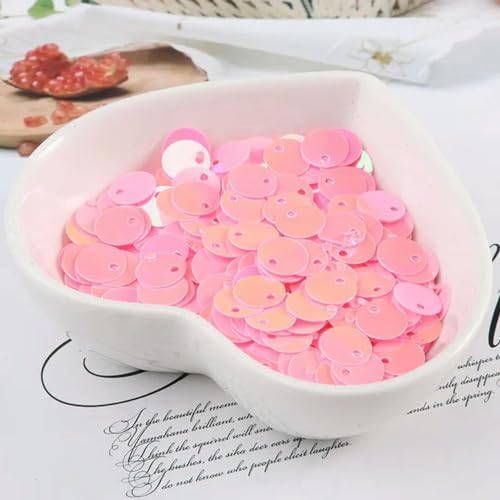 dumbbz 600 Stück 8 mm Flache, runde Pailletten, Pailletten, Nähen, Hochzeit, Basteln, PVC-Pailletten-Konfetti für Bekleidungszubehör dumbbz 600 Stück 8 mm Flache, runde Pailletten, Pailletten, Nähen, Hochzeit, Basteln, PVC-Pailletten-Konfetti für Bekleidungszubehör von dumbbz