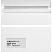 dundee Briefumschläge DIN lang mit Fenster weiß selbstklebend 25 St. von dundee