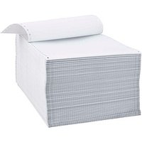 dundee Endlospapier A4 hoch 4-fach, 52 g/qm weiß 500 Blatt von dundee