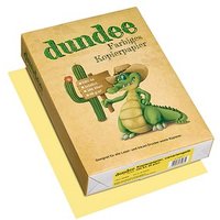dundee Kopierpapier Color canariengelb DIN A4 80 g/qm 500 Blatt von dundee
