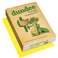 dundee Kopierpapier Color gelb DIN A4 80 g/qm 500 Blatt von dundee