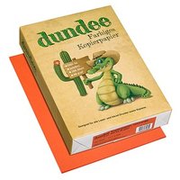 dundee Kopierpapier Color rotorange DIN A4 80 g/qm 500 Blatt von dundee