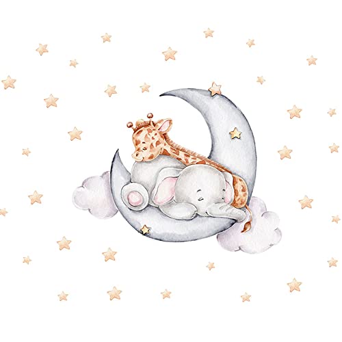 duoyif Wandsticker Tiere Wandsticker Kinder Mit Elefanten Giraffen Sternen Mond Wandtattoo Kinderzimmer Deko Tier Wandaufkleber Wandtattoo Kinderzimmer Babyzimmer Wohnzimmer Schlafzimmer Wanddeko duoyif Wandsticker Tiere Wandsticker Kinder Mit Elefanten Giraffen Sternen Mond Wandtattoo Kinderzimmer Deko Tier Wandaufkleber Wandtattoo Kinderzimmer Babyzimmer Wohnzimmer Schlafzimmer Wanddeko von duoyif