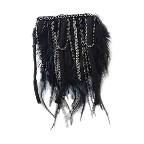 Applikation, 1 Paar Schulterklappen, Quaste, Anzug, Kleid, Schulter-Accessoire, Quaste, Federbesatz, Brosche, Schulterklappen for Metal Punk von dvegGEE