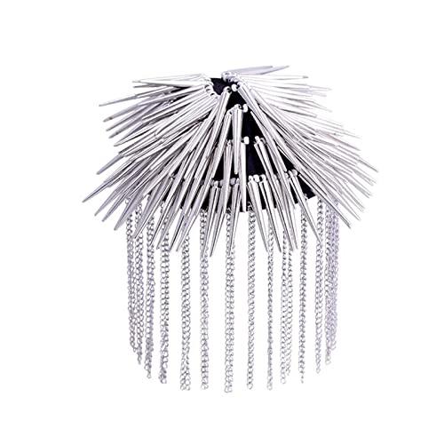 Applikation, 1 Paar Schulterklappen, Quaste, Kristall-Strass, Punk-Nieten, Quaste, Schulterplatte for Metal Punk Applikation, 1 Paar Schulterklappen, Quaste, Kristall-Strass, Punk-Nieten, Quaste, Schulterplatte for Metal Punk von dvegGEE